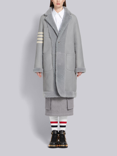 Thom Browne 4-Bar Dyed Sack Overcoat outlook