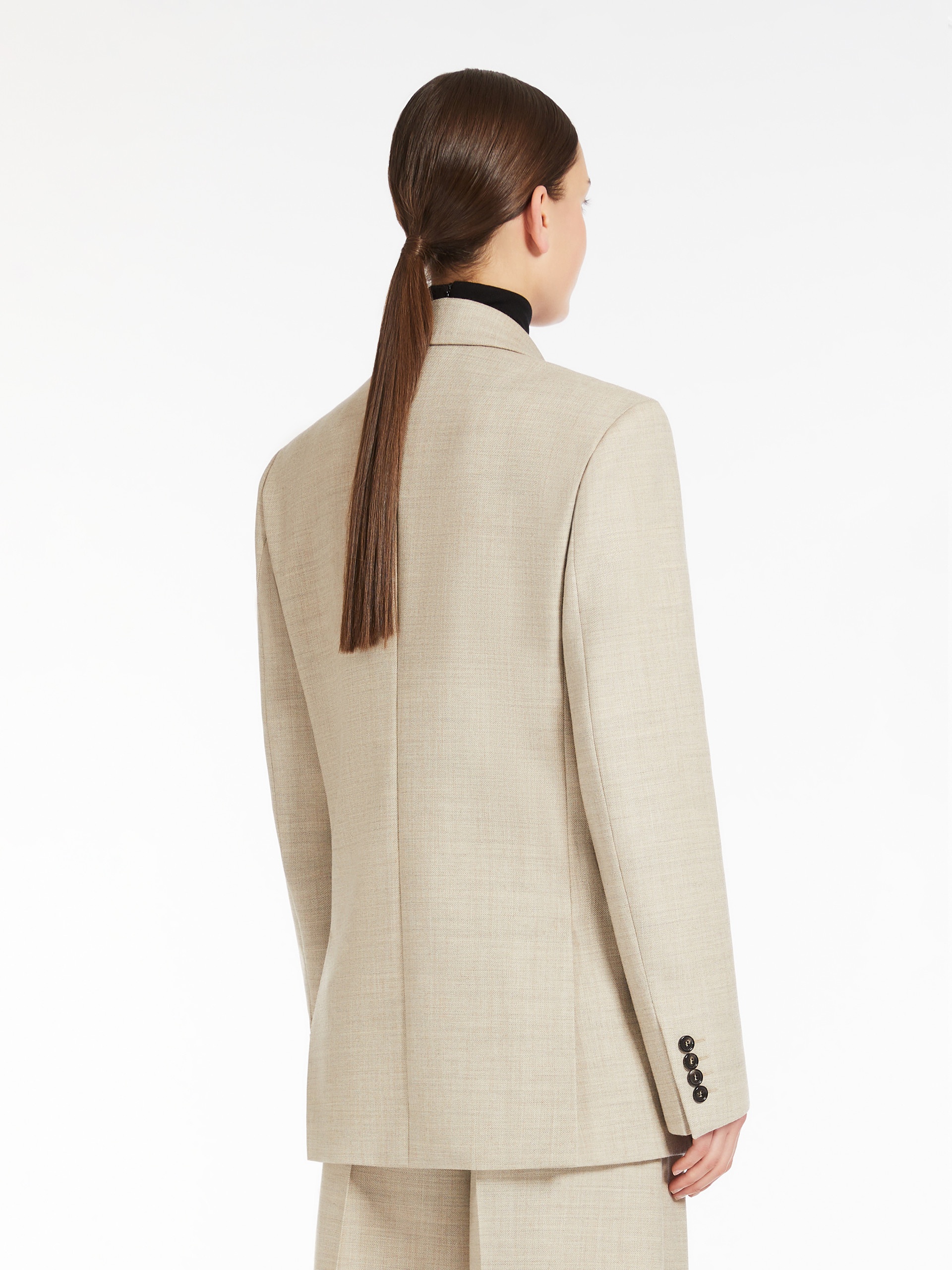 ROSI Single-breasted blazer in mélange wool - 4