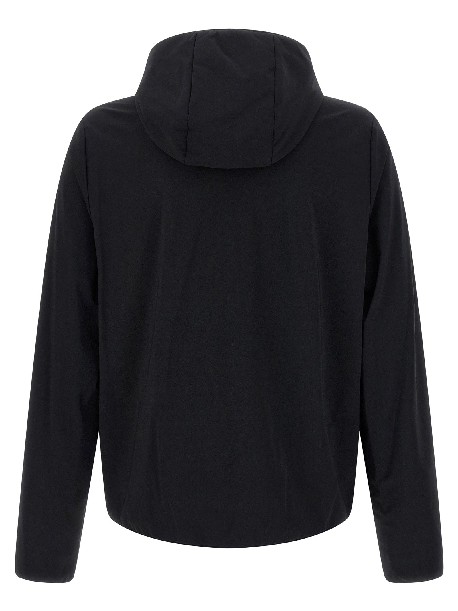 Silicone Logo Jacket Puffer Jackets Black - 2