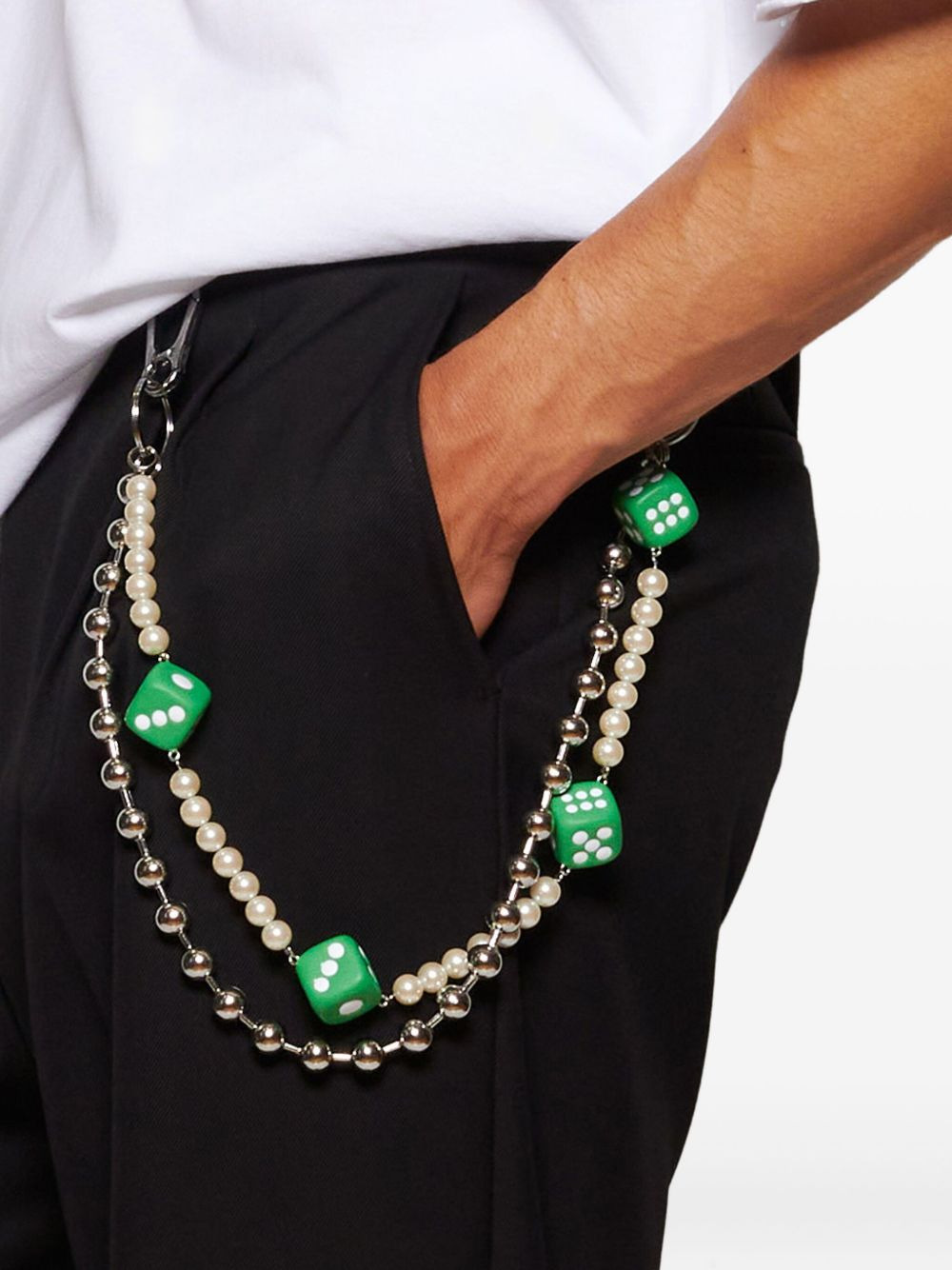 pearl-dice wallet chain - 3