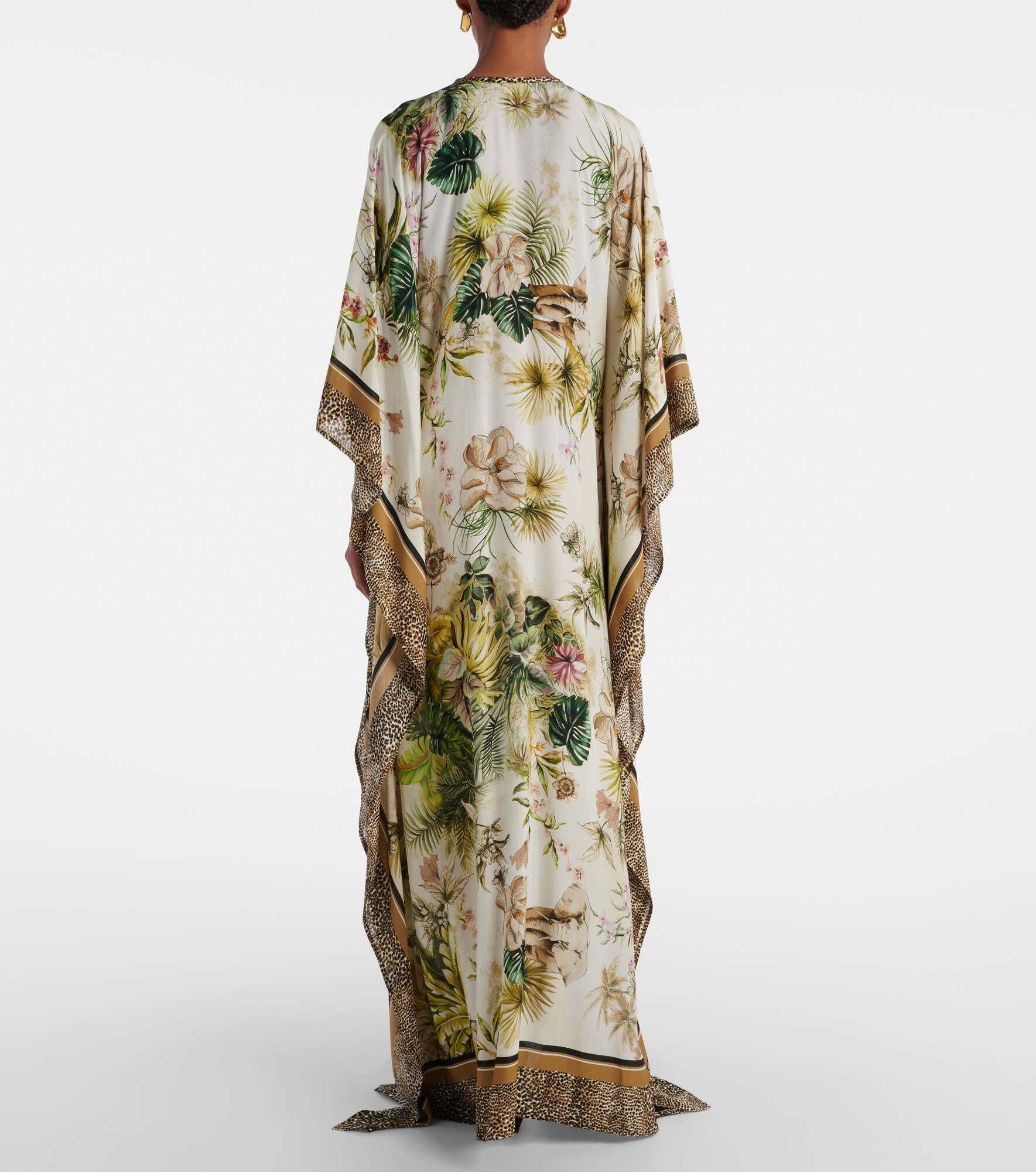 Savannah printed chiffon kaftan - 3