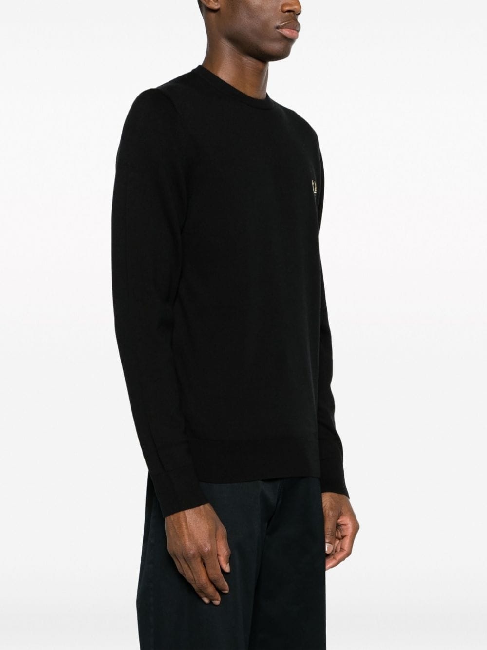 logo-embroidered crew-neck jumper - 3