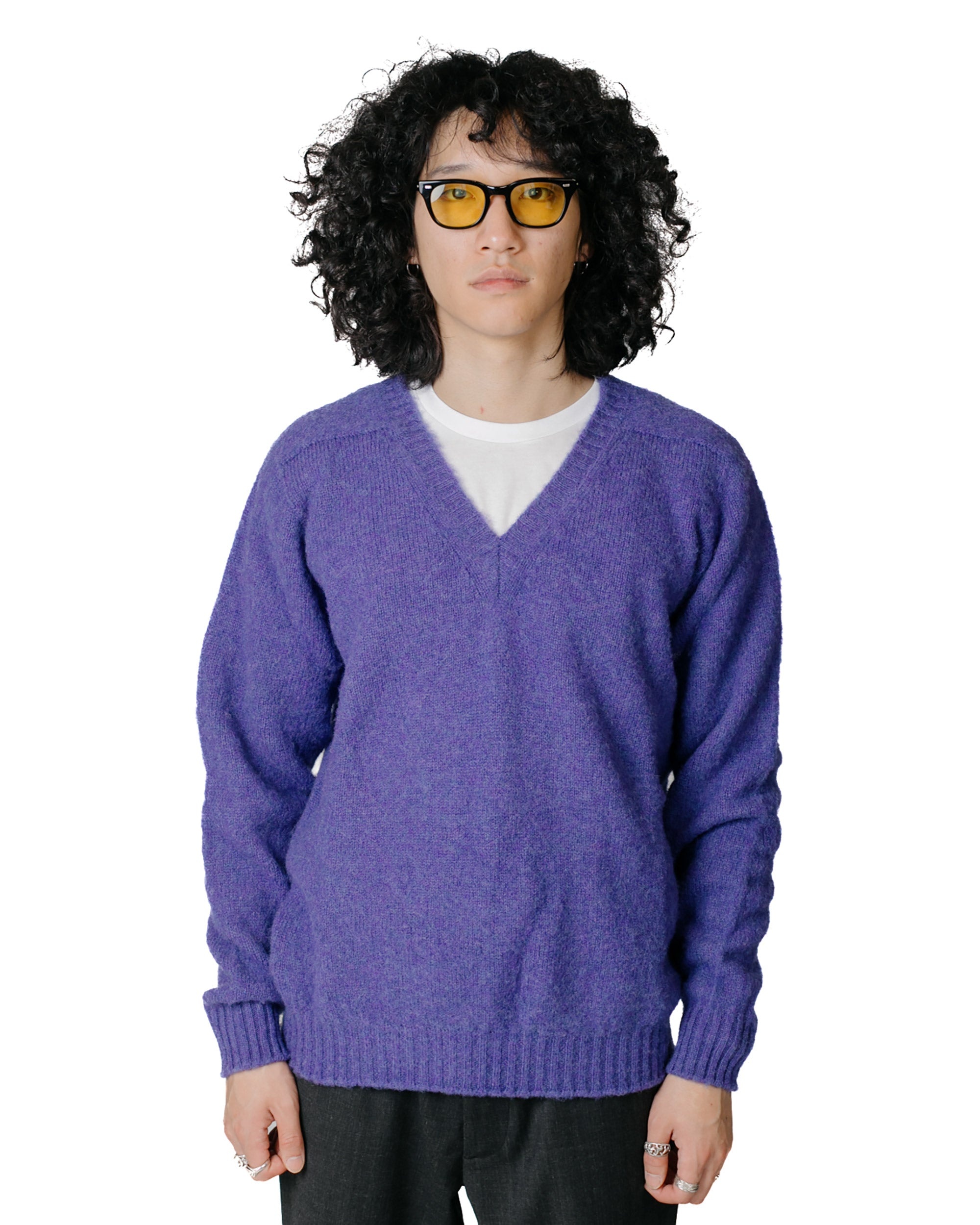 Shaggy Bear V Neck Violet Dreams - 2