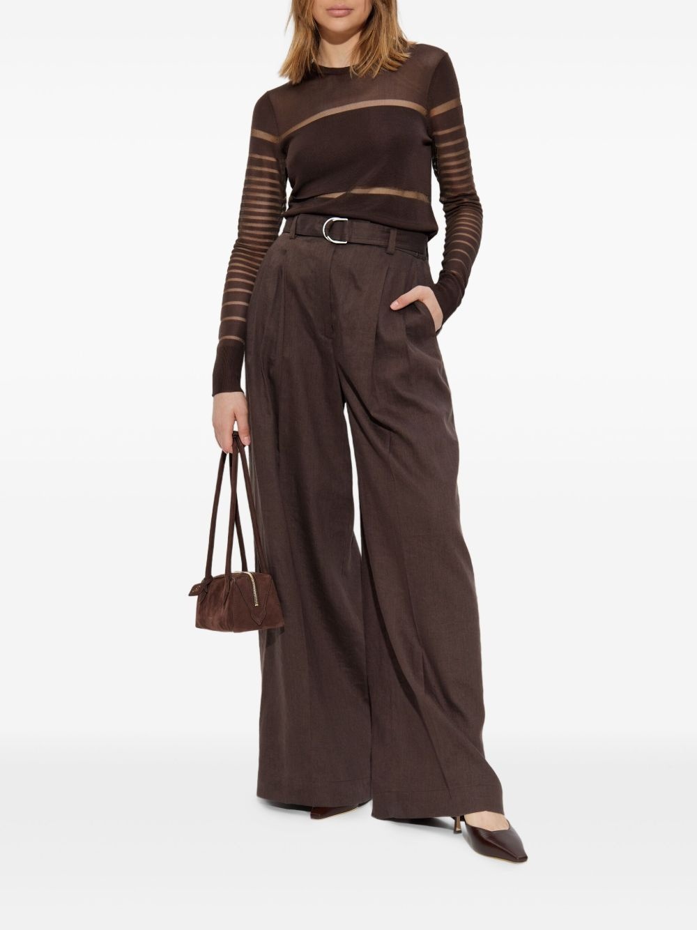 layered long-sleeve top - 2