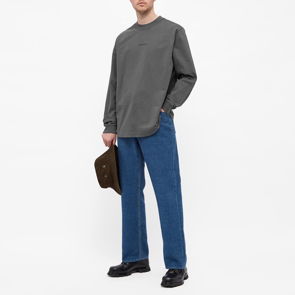 Acne Studios Erwin Long Sleeve Stamp Logo Tee - 5