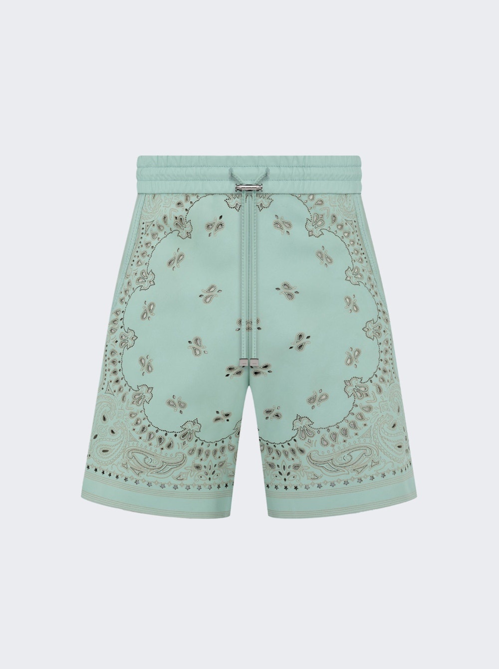 Leather Bandana Shorts Mint - 1