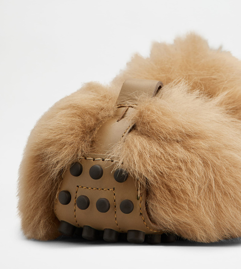 GOMMINO LOAFERS IN FUR - BEIGE 5