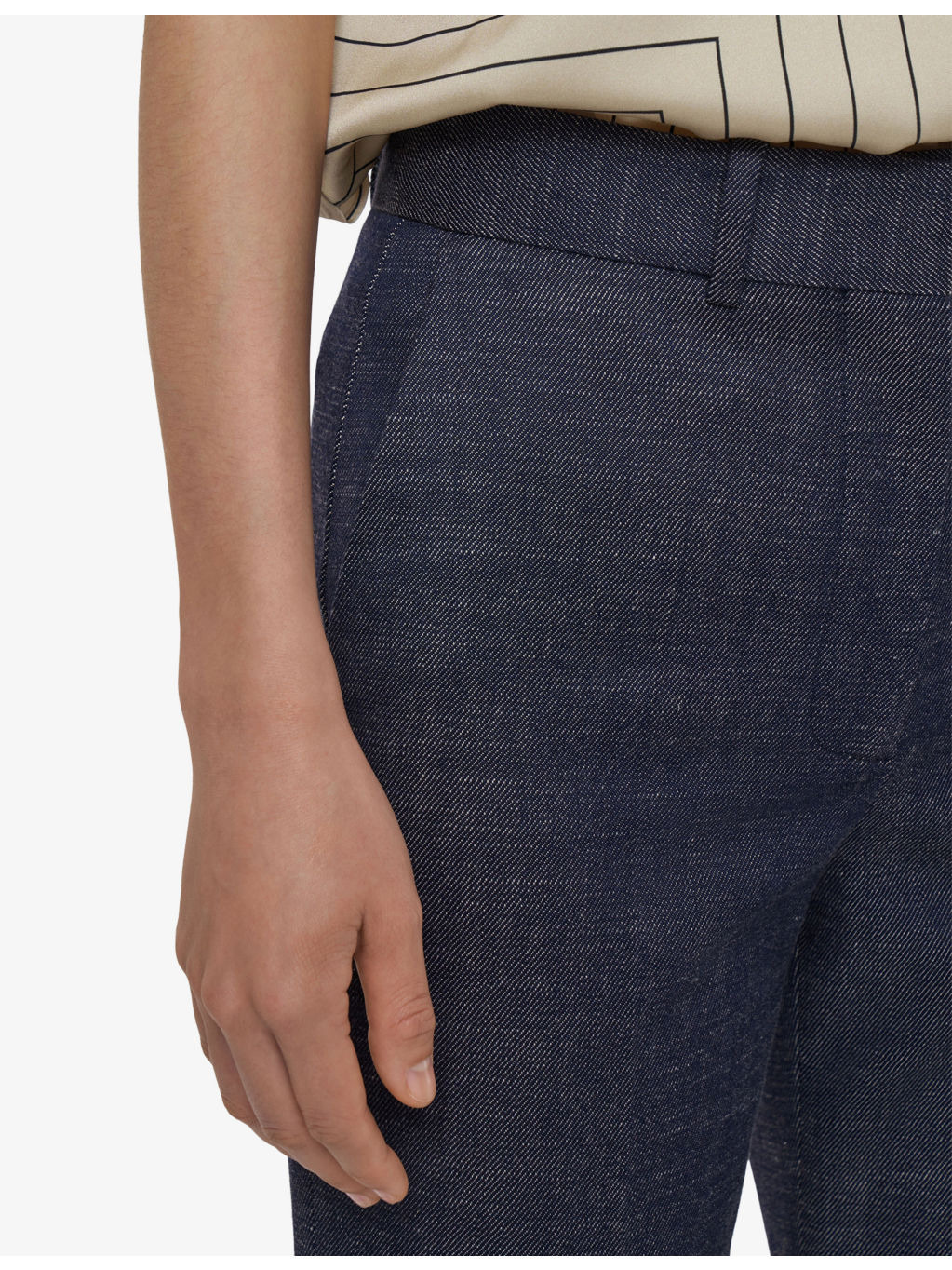 Morissey Flared-Leg Mid-Rise Wool-Blend Denim Trousers - 4