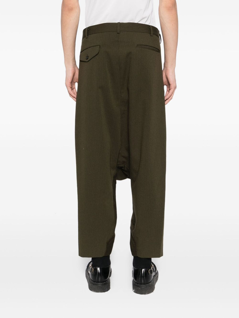 wool drop-crotch trousers 4