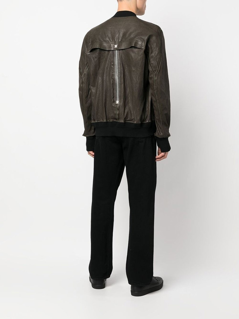 Isaac Sellam zip-detail leather jacket outlook