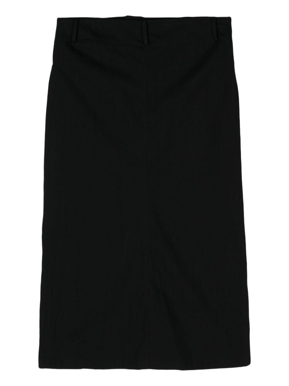 side-slit denim maxi skirt - 2