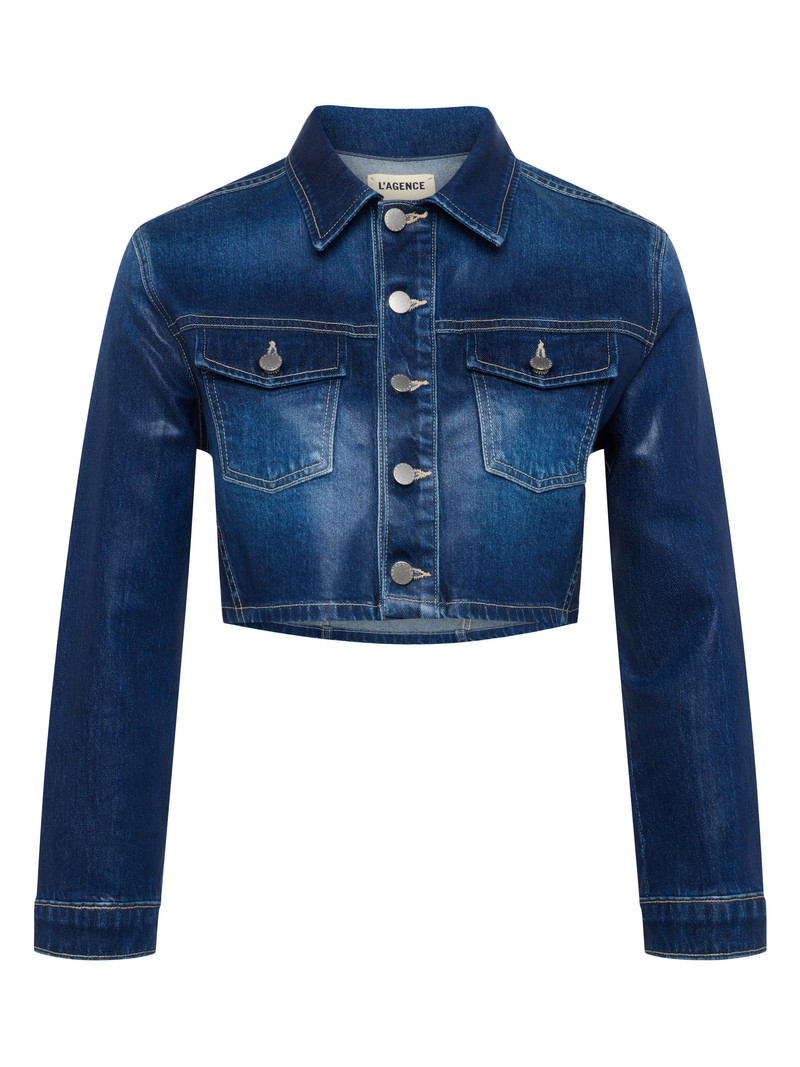 Genevie Coated Denim Jacket 1