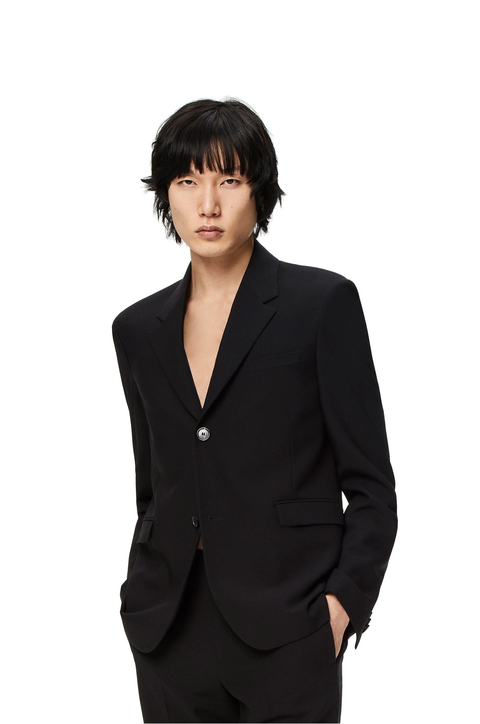 Single breasted jacket in wool - 3