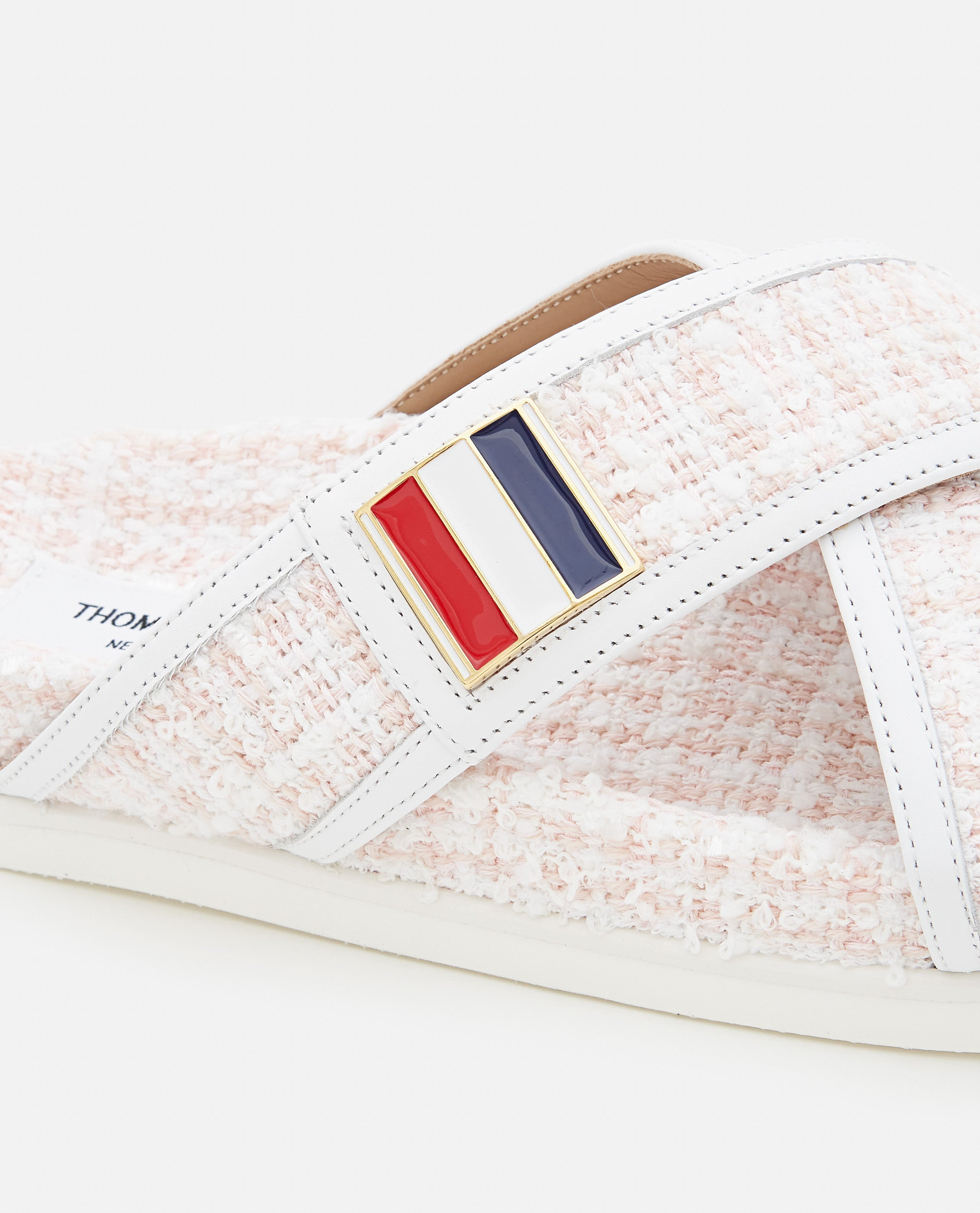 Thom Browne Women Criss Cross Tweed Sandals - 4