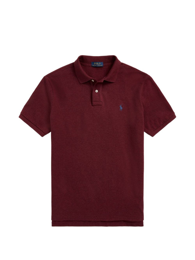 logo-embroidered polo shirt 1