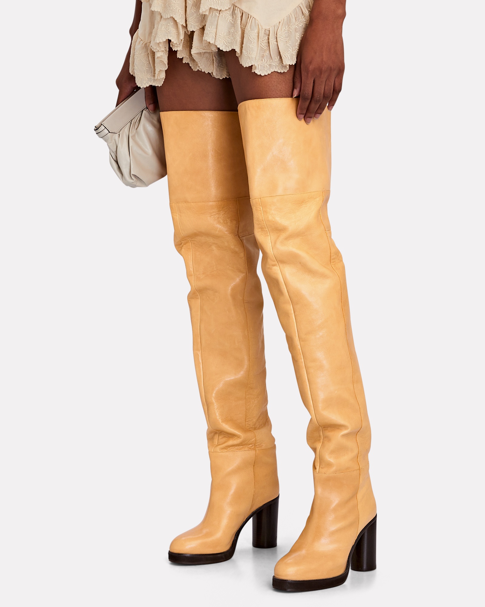 Lurna Over-The-Knee Leather Boots - 3