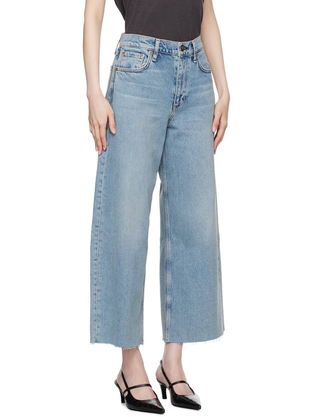 Blue Andi Ankle Wide-Leg Jeans - 2
