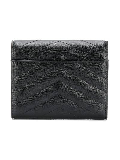 SAINT LAURENT Monogram flap wallet outlook