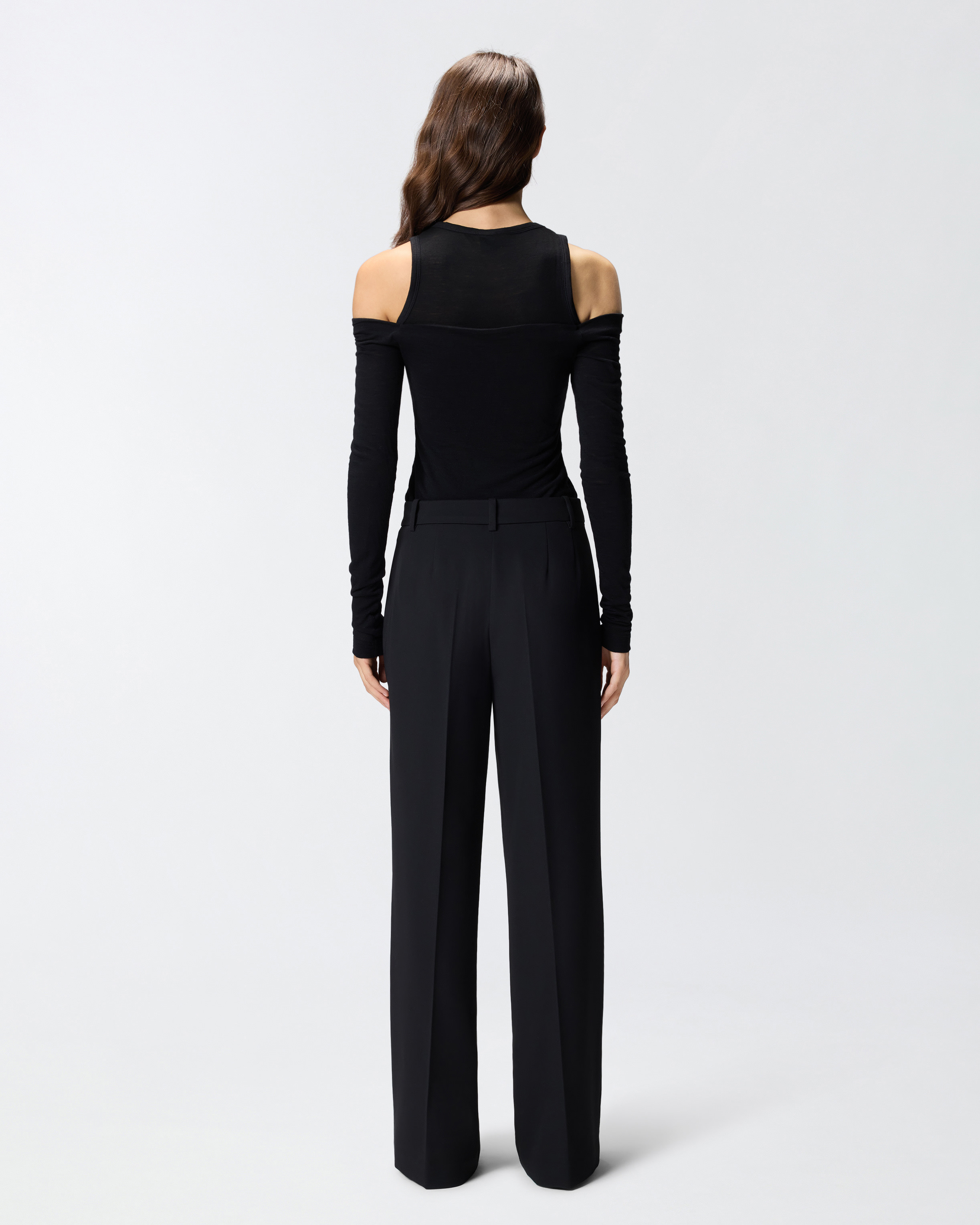 OFF-THE-SHOULDER WOOL BLEND JERSEY TOP - 4