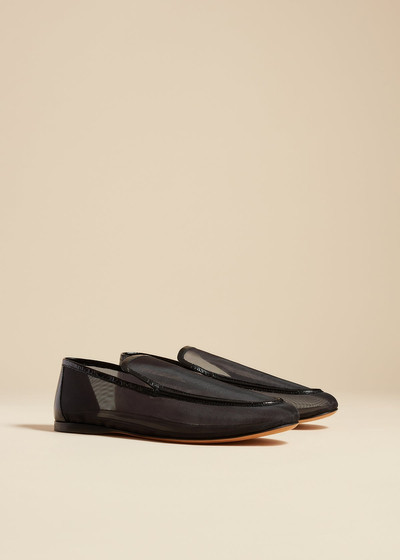 KHAITE The Alessia Loafer in Black Mesh outlook