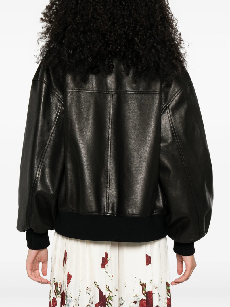 KHAITE Khaite Collared Leather Jacket outlook