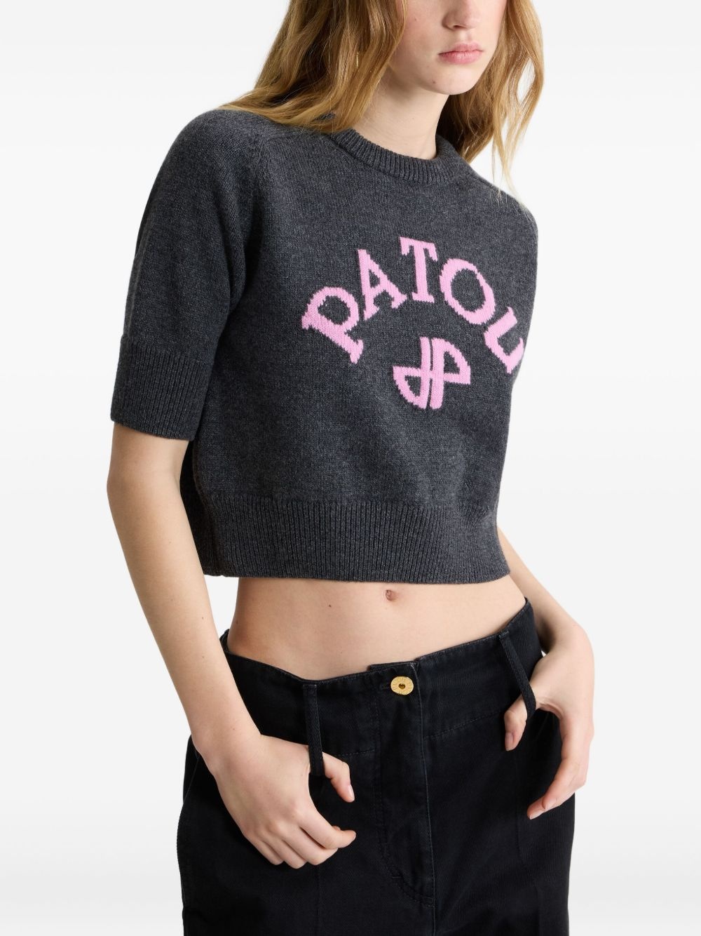 logo-embroidered sweater - 4