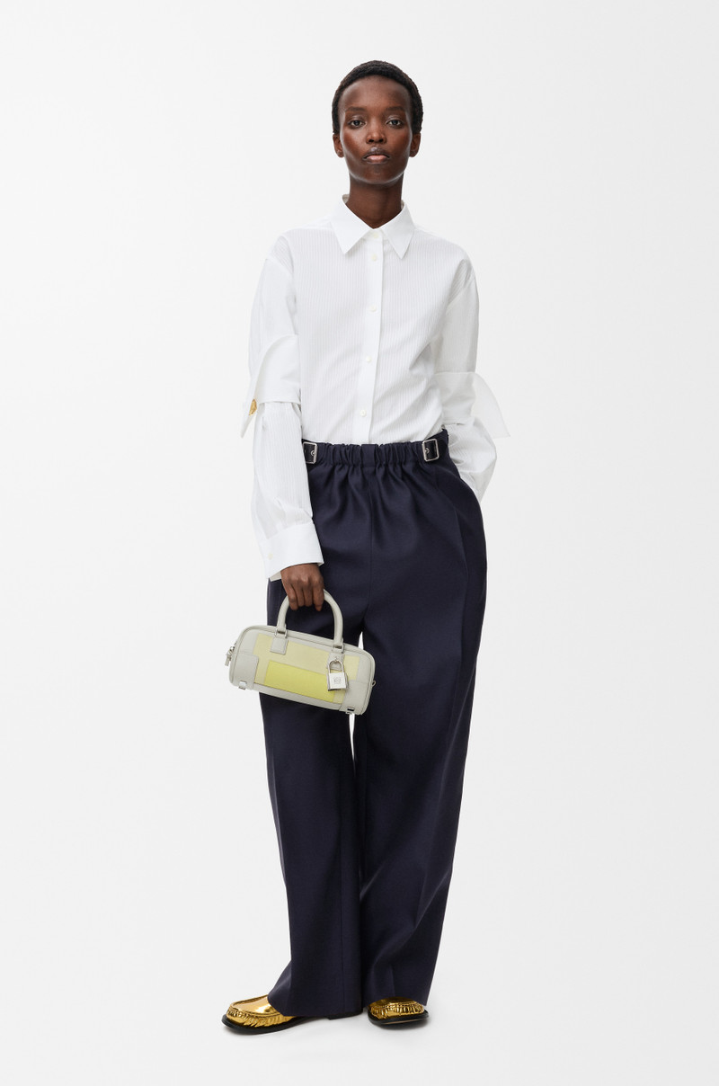 Loewe Belted trousers in wool and silk outlook
