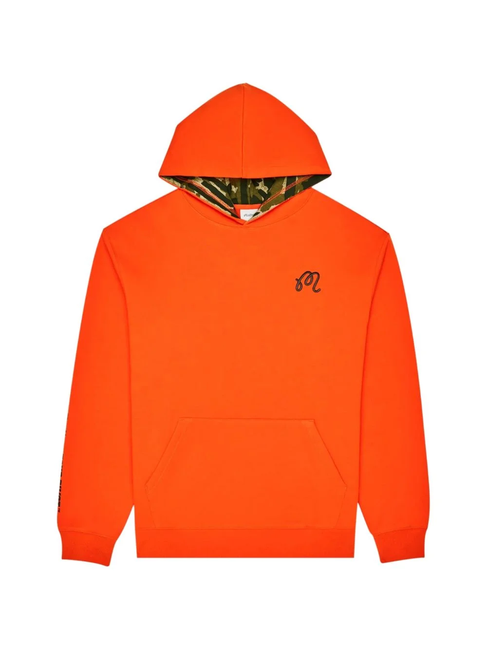 logo-embroidered hoodie - 1