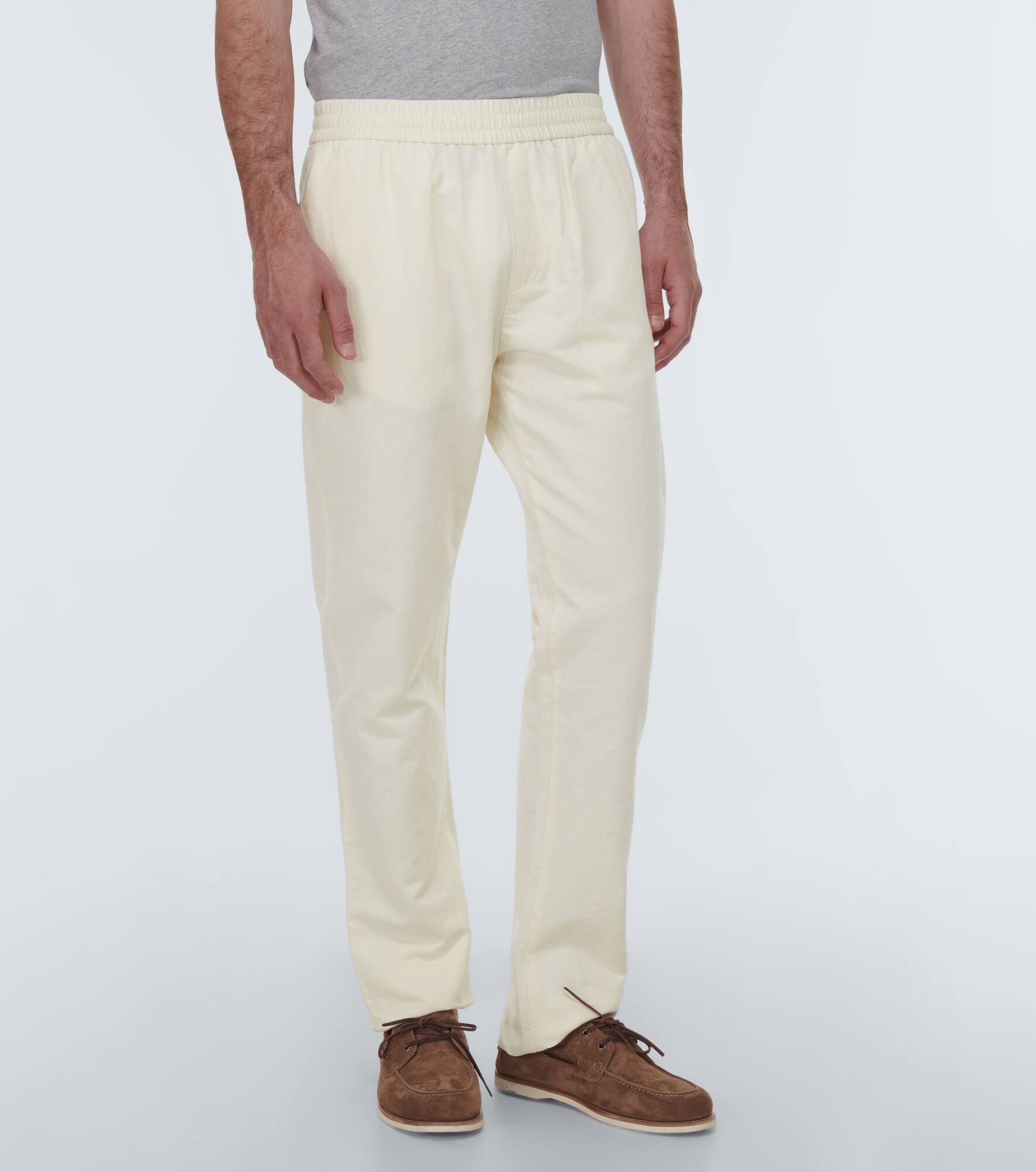 Cotton and linen pants - 3