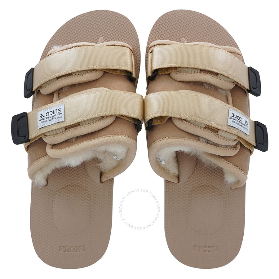 Suicoke Men's Beige Moto-M2ab Slippers - 3