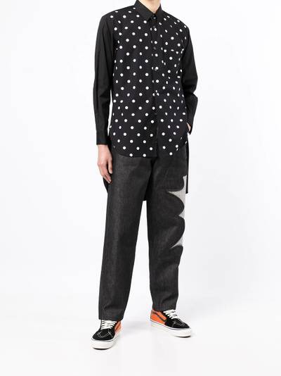 Comme des Garçons SHIRT polka-dot print long shirt outlook