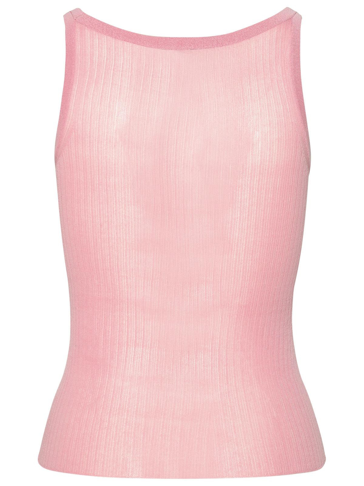 Max Mara 'Bastia' Pink Silk Tank Top Women - 3