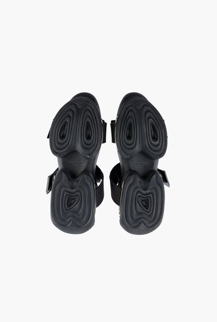 Black and gold neoprene B-Bold sandal sneakers - 5