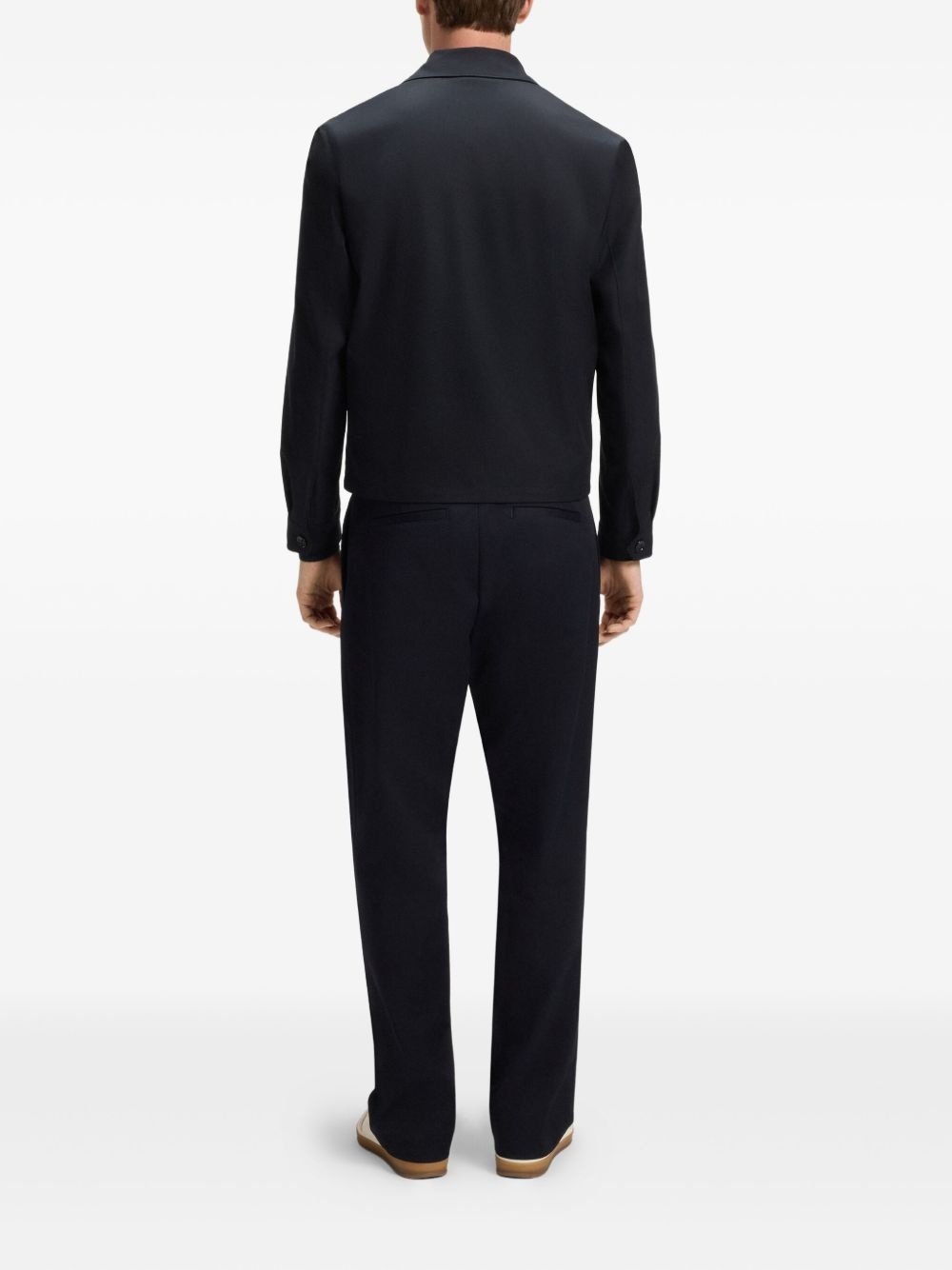 x David Beckham classic-collar zip jacket - 2