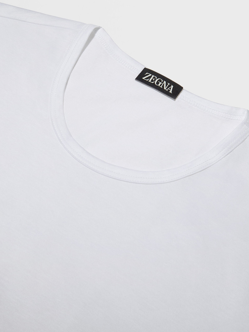 ZEGNA WHITE COTTON T-SHIRT outlook