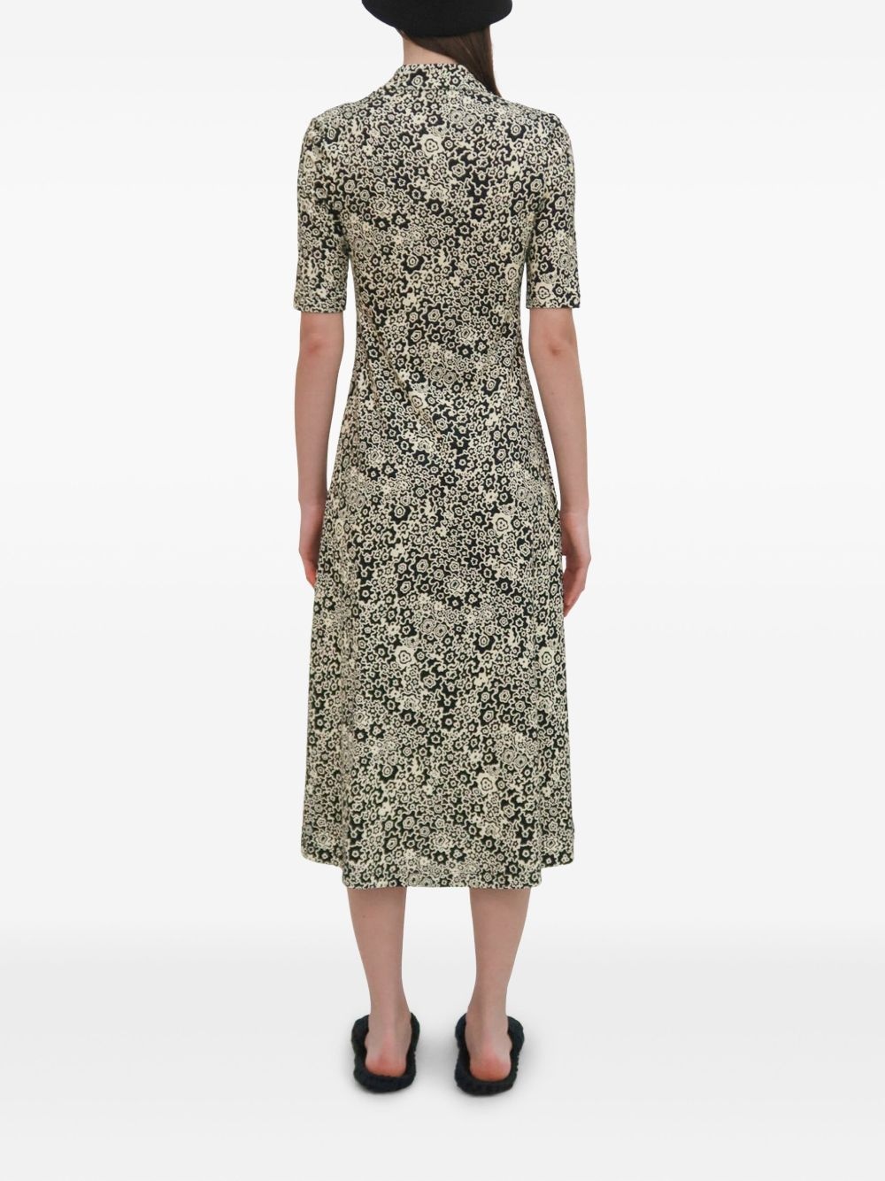 floral-print midi dress - 5