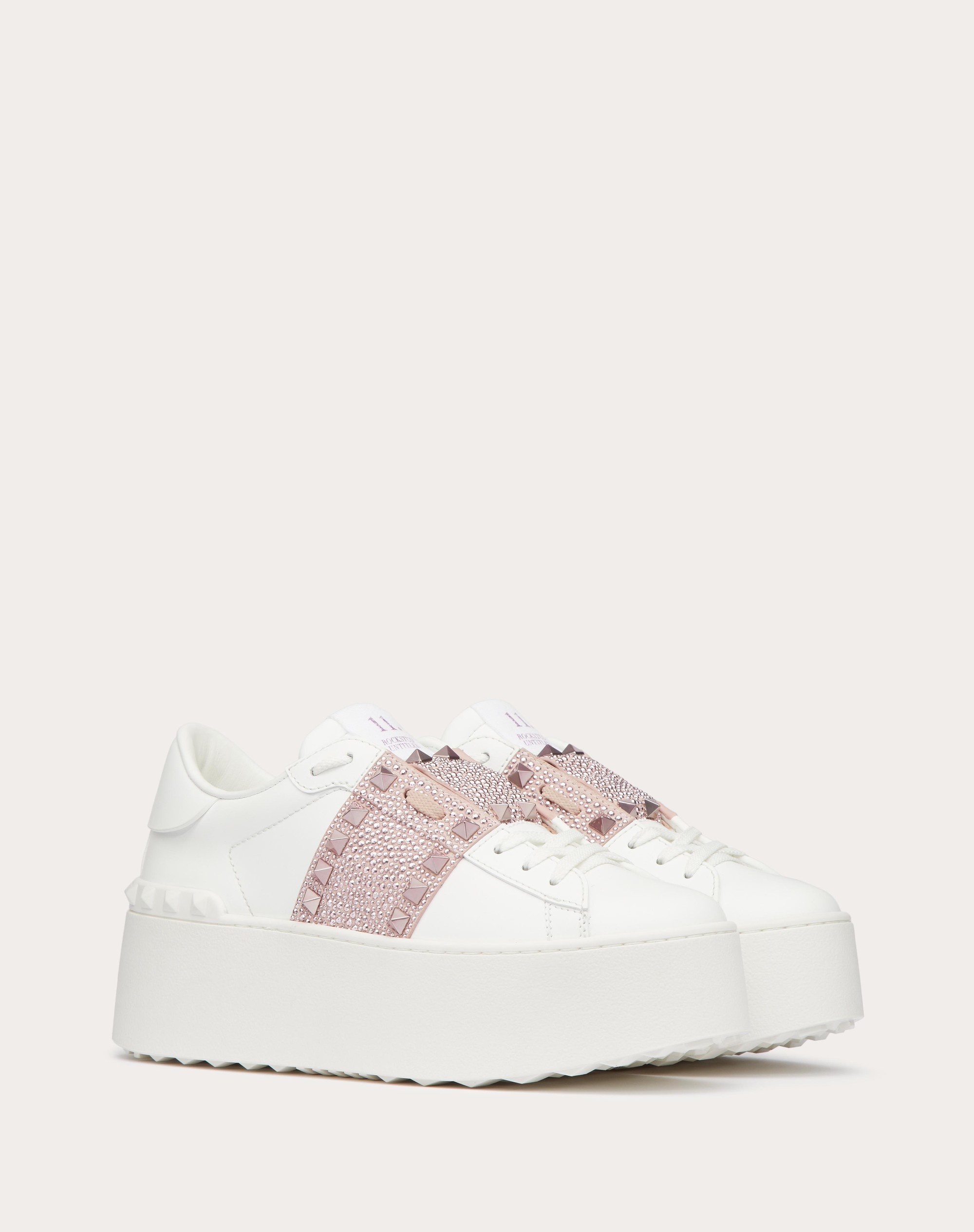 FLATFORM ROCKSTUD UNTITLED SNEAKER IN CALFSKIN WITH MICRO STUDS - 2