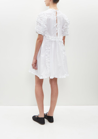 CECILIE BAHNSEN Ginny Dress Cotton — White outlook