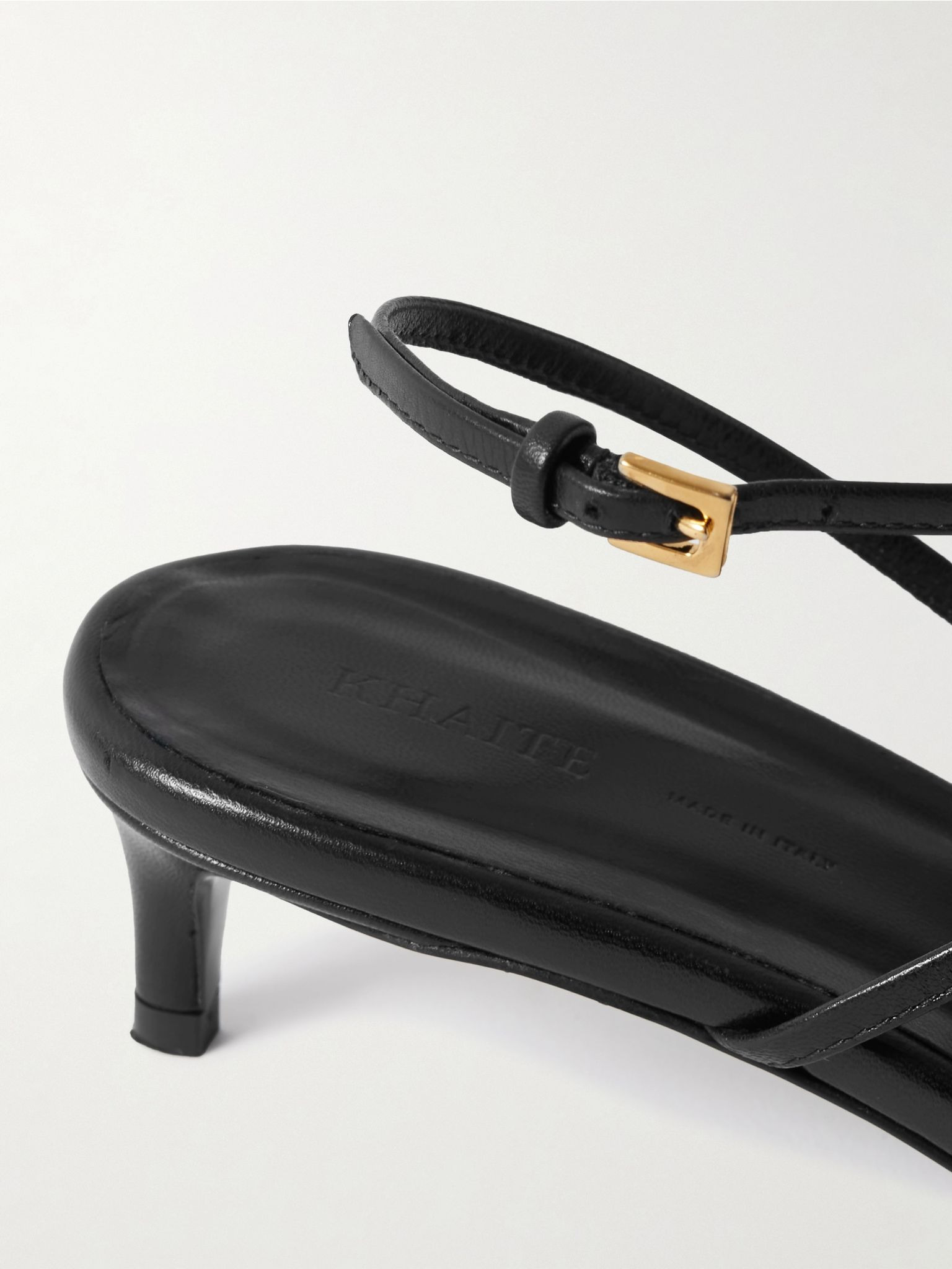 Loop leather sandals Black - 4