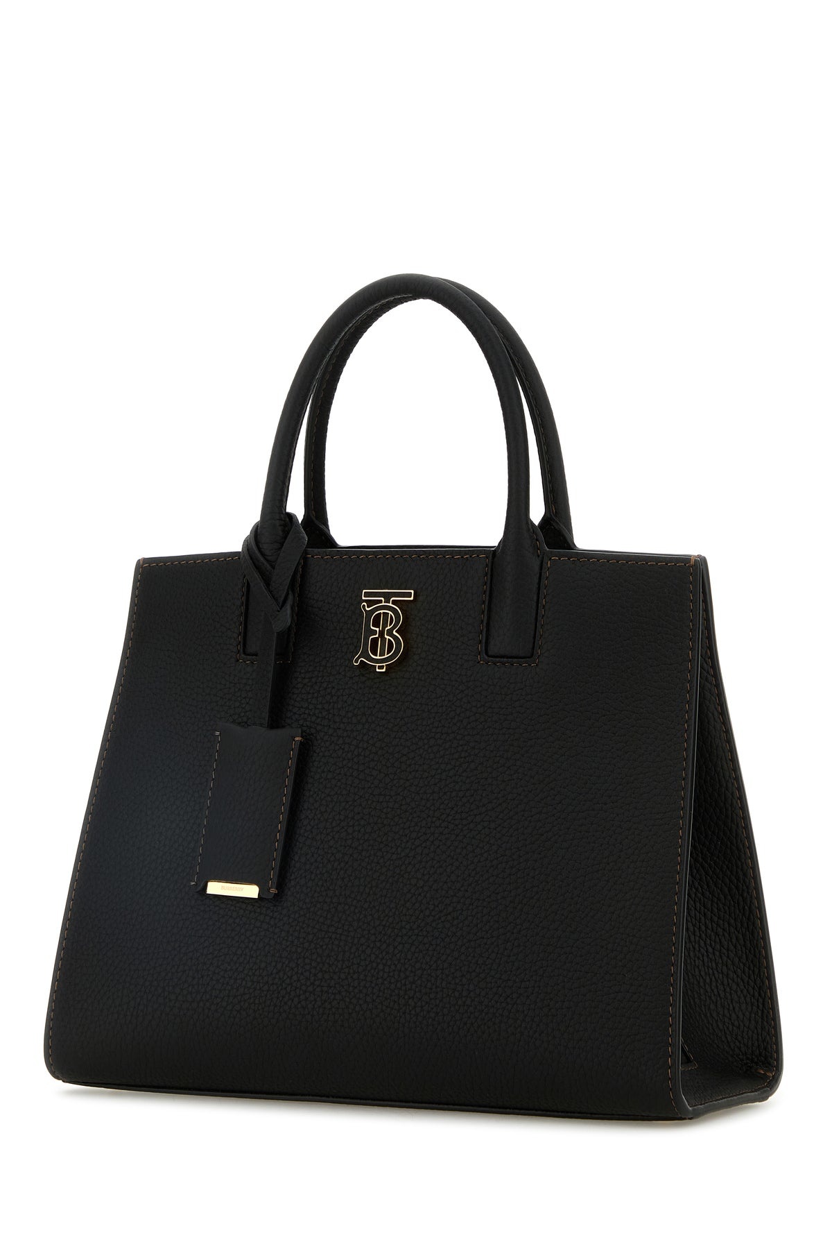 Black leather shopping bag - 2