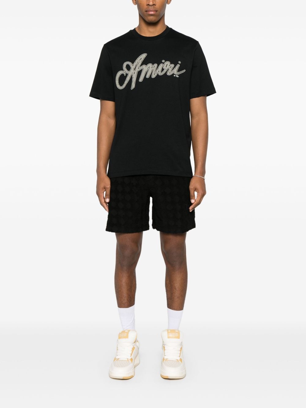 logo-embroidered shorts - 2