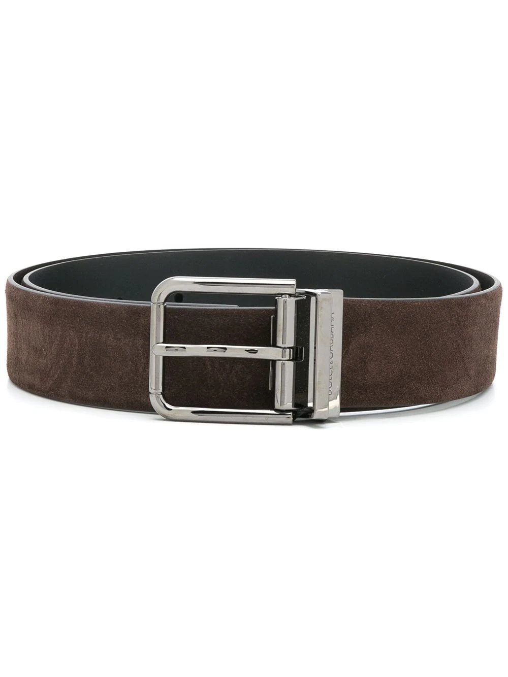 suede buckle belt - 1