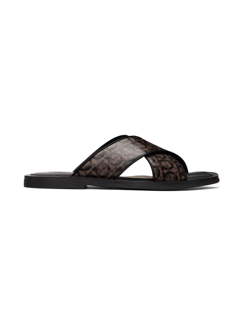 Black Gancini Sandals 1