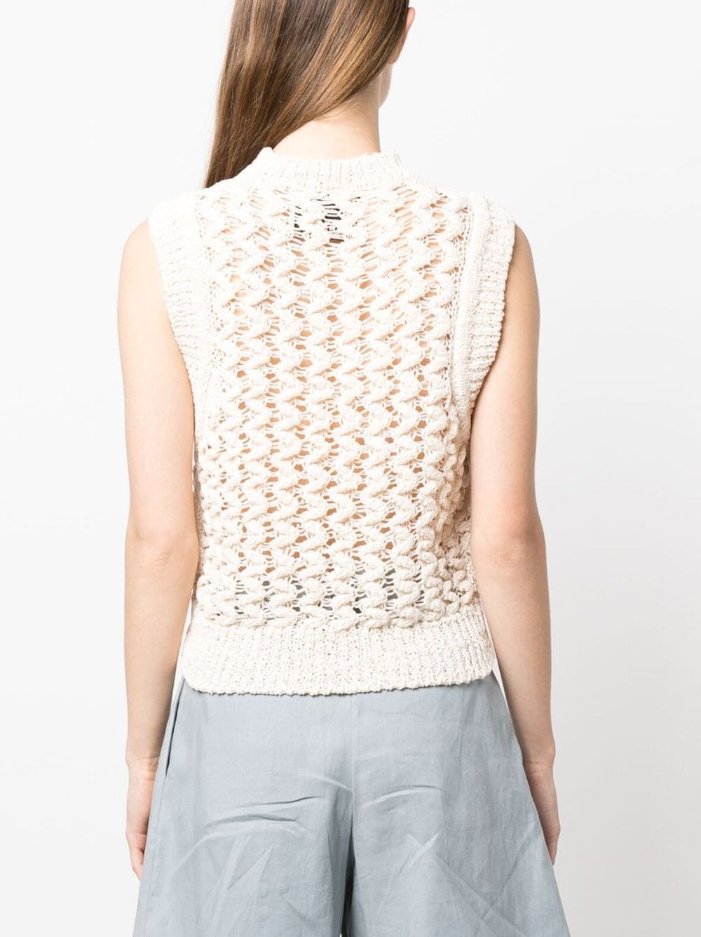 semi-sheer knitted top - 4