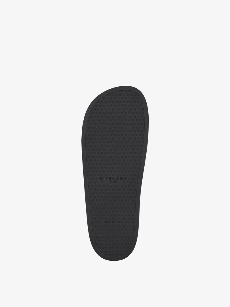 SLIDE FLAT SANDALS IN SYNTHETIC LEATHER 5