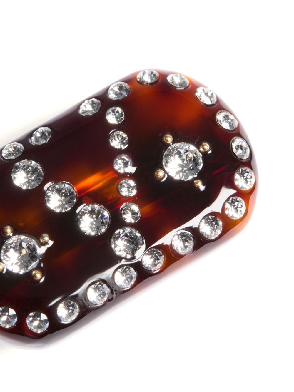 VLogo Signature tortoiseshell hair clip - 3