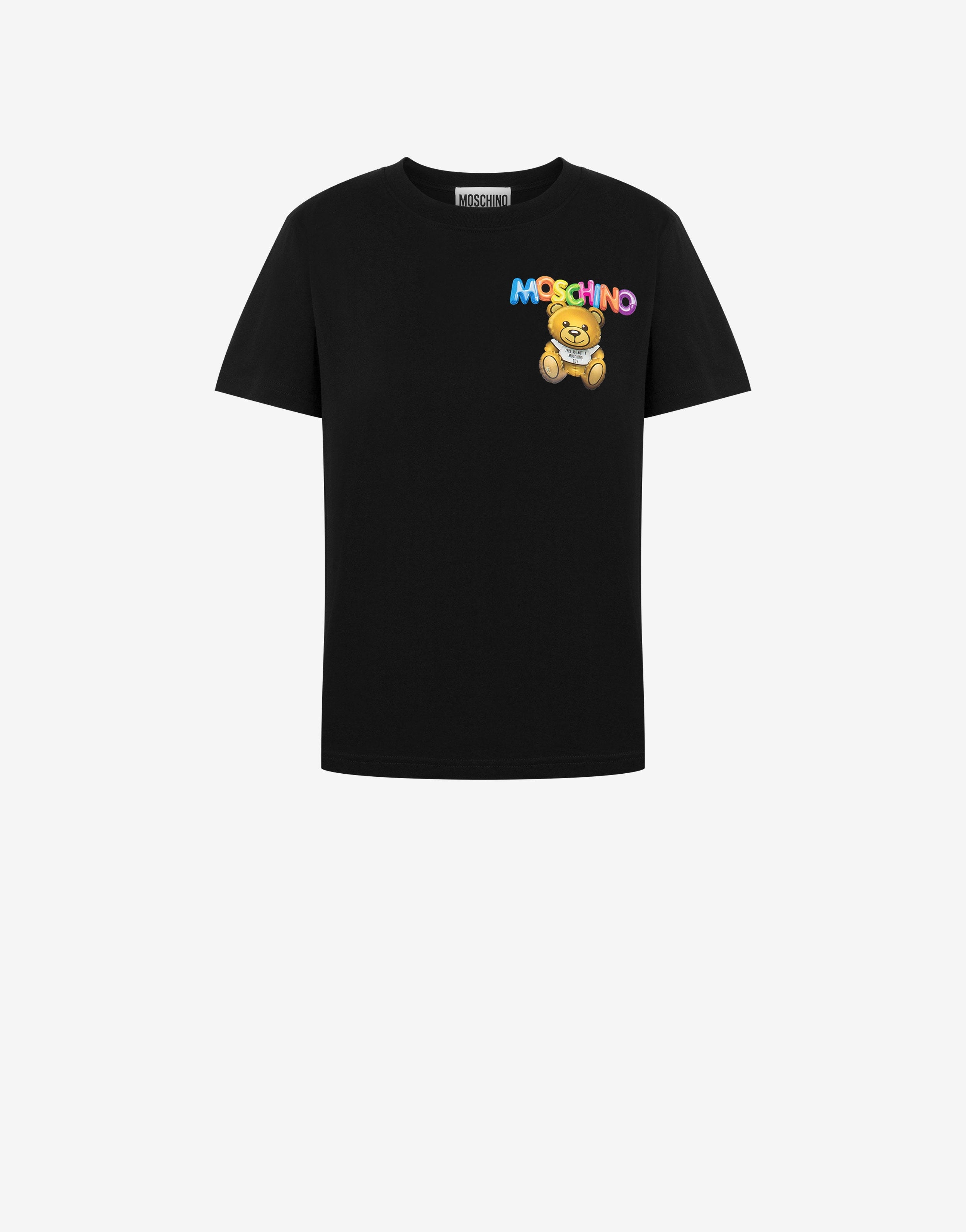 Moschino LITTLE INFLATABLE TEDDY BEAR JERSEY T-SHIRT | REVERSIBLE 