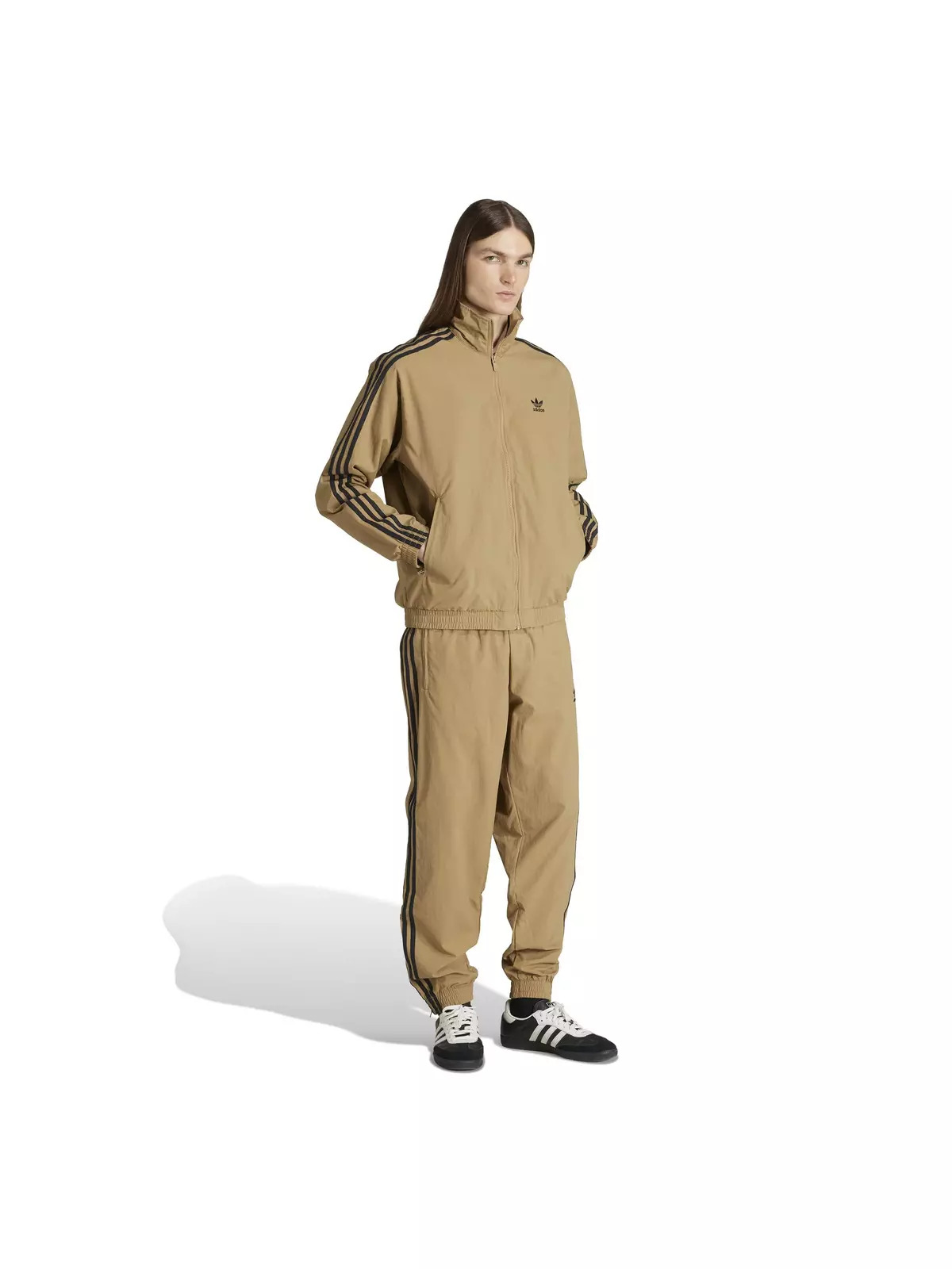 Originals Men's Adicolor Woven Firebird Track Top -Beige - 5