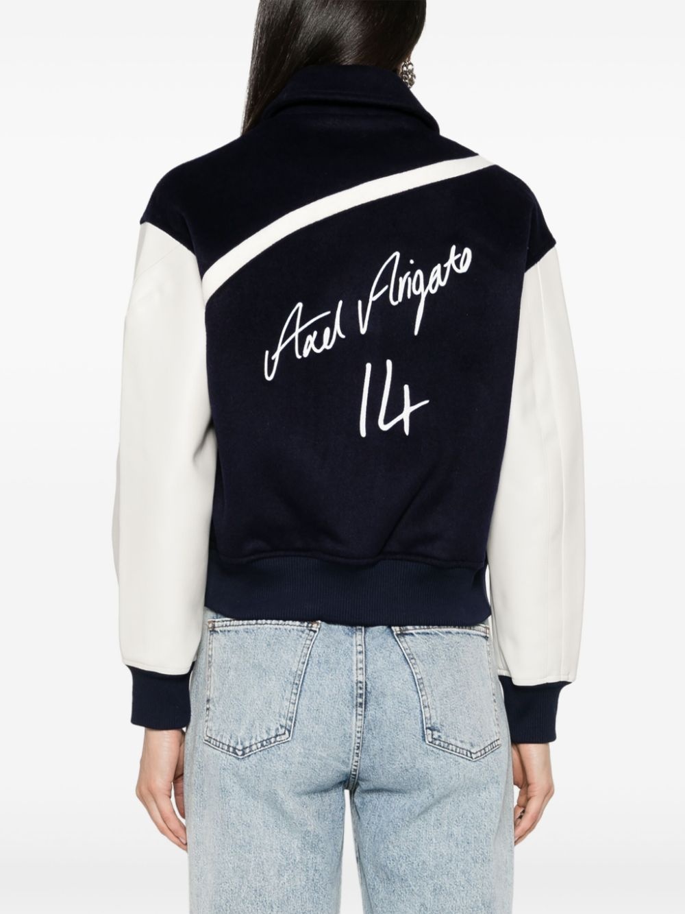 Bay logo-embroidered bomber jacket - 4