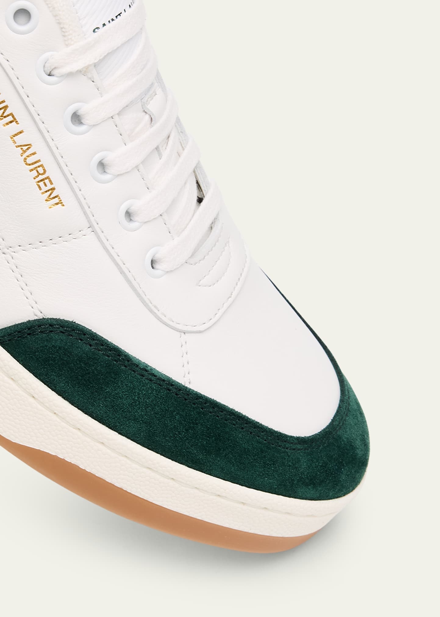 Men's SL61 Leather and Suede Low-Top Sneakers - 4